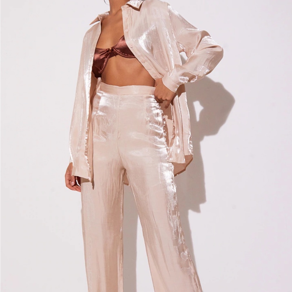 PrettyLittleThing Champagne Co-ord Set